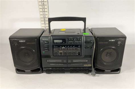 Sony Cd Radio Cassette Corder Cfd 550 Powers Up Radio Works Hash