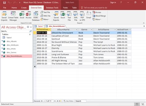How To Link An Access Database To SQL Server In Access 2016