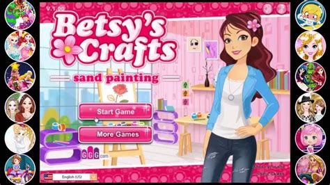 Betsys Crafts Sand Painting Girl Game Walkthrough Video Games For