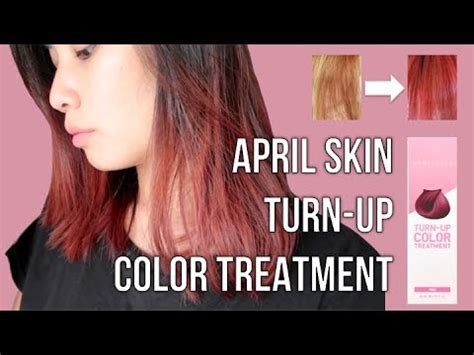 Or how to get orange hair with pink hair dye. April Skin Turn Up Color Treatment (Pink!) Before & After ...