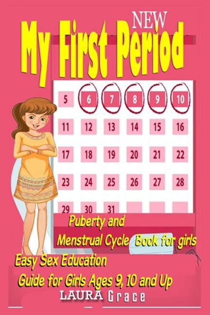 My First Period Puberty And Menstrual Cycle Book For Girls Easy Sex