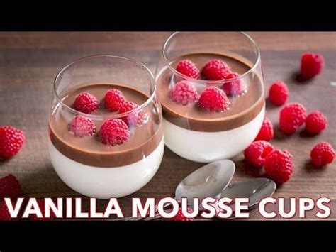 This Vanilla Mousse Is An European Dessert With Creamy Base And Silky Chocolate Topping An