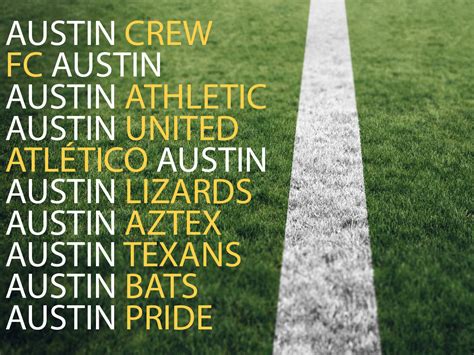 Potential Names For Austins New Mls Team Capital City Soccer