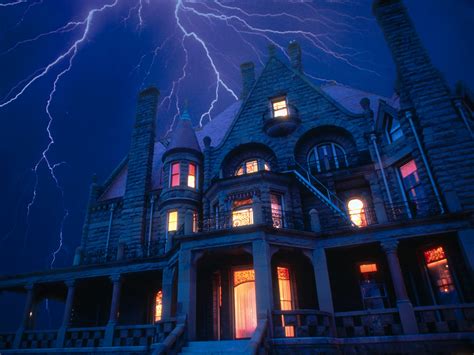 Download Lightning Night Fantasy Haunted House Halloween Holiday Light