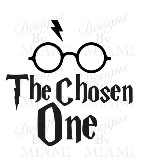 The Chosen One PNG SVG Clip Art Transparent Art Cut File for Cricut