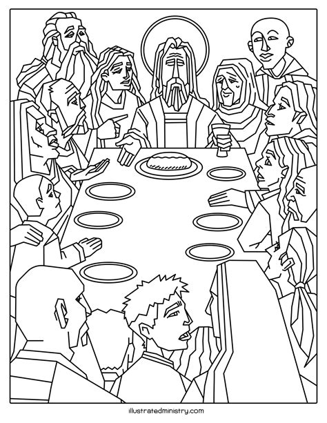 Lords Supper Coloring Pages For Kids Coloring Pages
