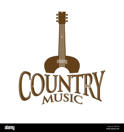 Country Music Sign Vector Symbol Graphic Logo Design Stock Vector Image
