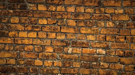 Old Brick Wall Background Of Old Orange Red Brick Wall Pattern Texture