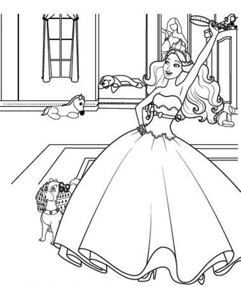 Barbie Birthday Coloring Pages At Free Printable Colorings Pages To Print And