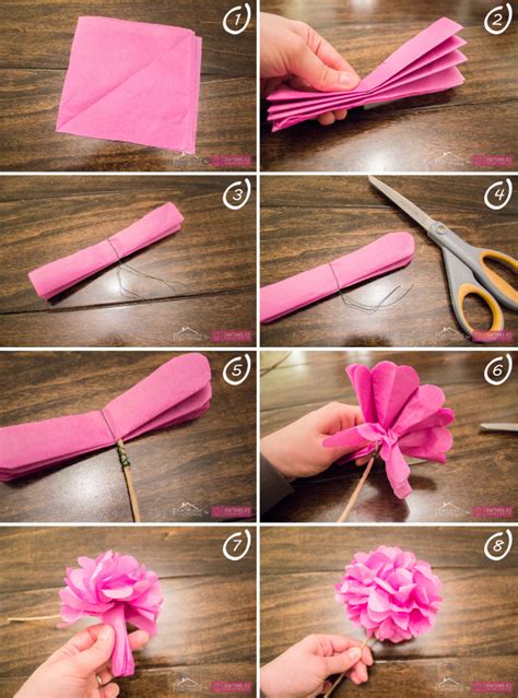 Diy Para Hacer Flores Con Papel Diariodeco