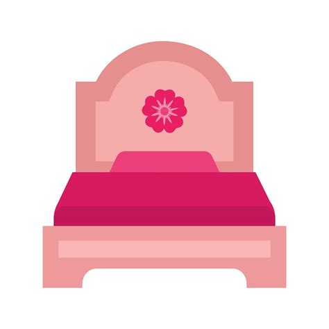 Single Bed Flat Multicolor Icon Iconbunny