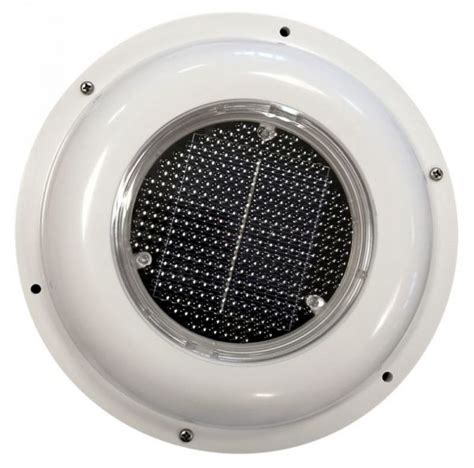 Solar Powered Air Ventextractor Fan In White Abs Trl6401220