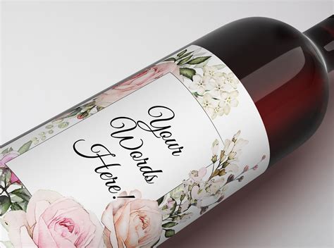 Editable Wine Label Diy Wine Label Your Text Here Personal Etsy Uk