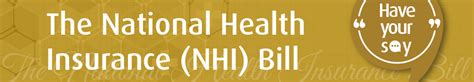 National Health Insurance Nhi Bill Parliament Of South Africa