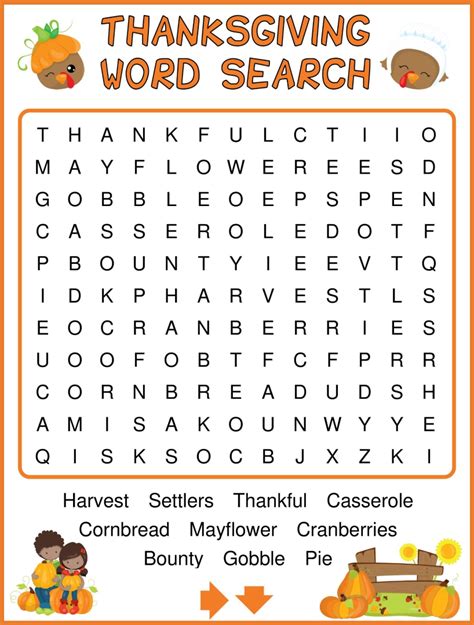 Thanksgiving Word Search For Adults 10 Free Pdf Printables Printablee