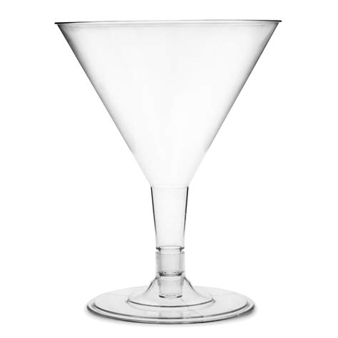 Disposable Plastic Martini Glasses 140ml At
