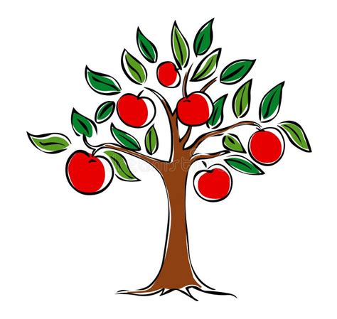 Apple Tree Vector Stock Vector Illustration Of Apples 23224891