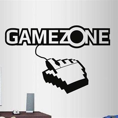 Video Game Zone Sticker Play Game Room Decal Gaming