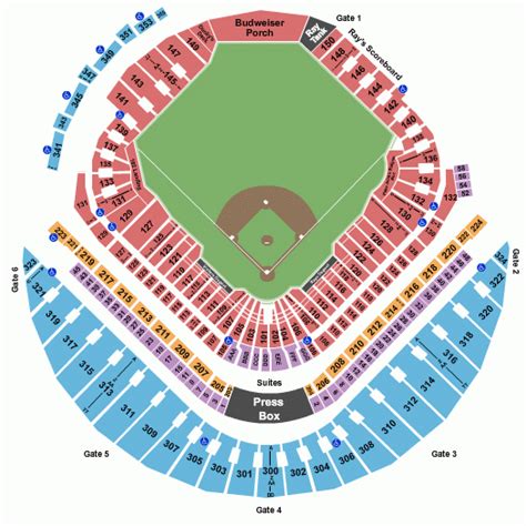 Tropicana Theater Seating Map
