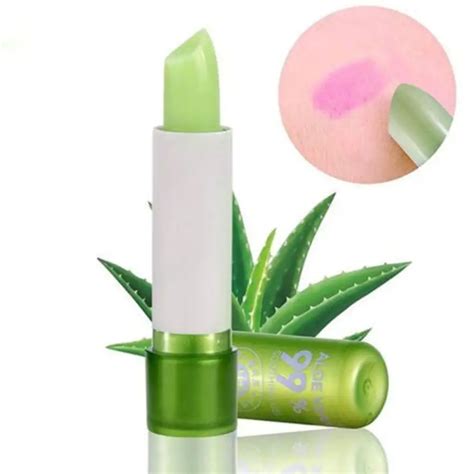 Aloe Vera Lipstick Lip Stick Lip Balm Moisturizing Color Changing Long