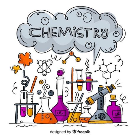Free Vector Hand Drawn Chemistry Background Science Doodles