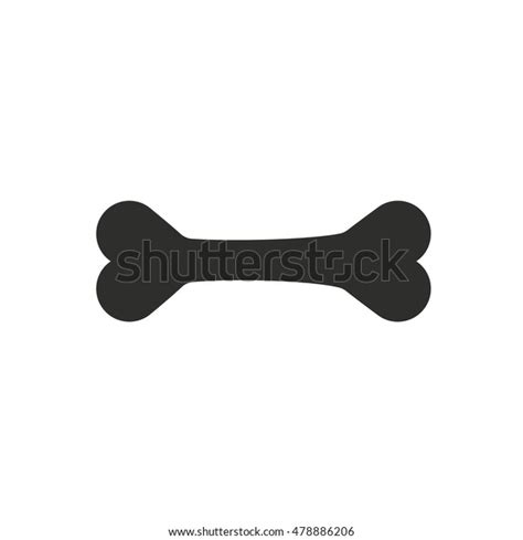 Dog Bone Vector Icon Black Illustration Stock Vector Royalty Free