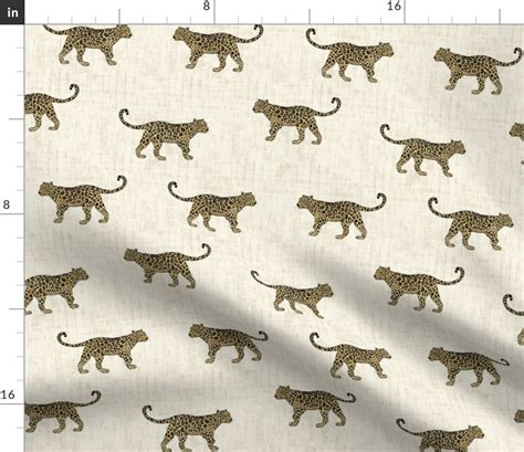 Leopard Texture Beige Fabric Spoonflower