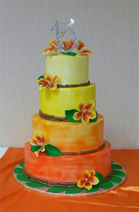 Buy silver jubilee or 25th wedding anniversary cakes online from frinza with same delivery option. Hawaiian cake | Hawaiian cake, 15th birthday party ideas, Cake
