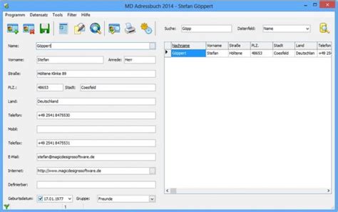 Maybe you would like to learn more about one of these? MD Adressbuch Screenshots - Freeware-base.de
