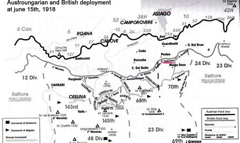 extra resources harry s war dispositions at asiago 15th june 1918