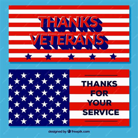 Free Vector Veterans Day Banners