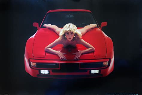 Naked On A Porsche Iconic 80s Pinup Girl Porno Fotos
