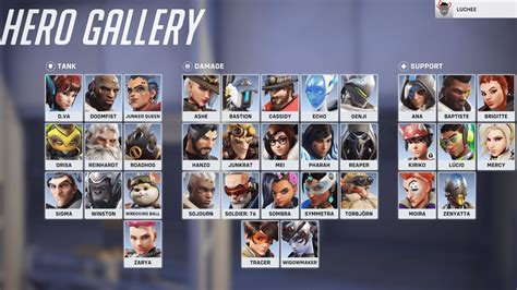 Overwatch 2 Complete Hero Gallery All Playable Heroes Showcase Youtube