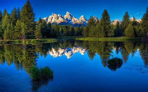nature, Landscape, Water, Forest, Mountain, Reflection Wallpapers HD ...