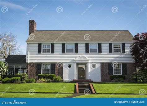 Classic American Suburban House Stock Image Image Of Building