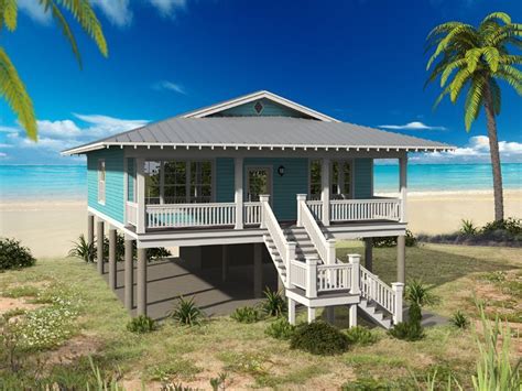 The pilings are silhouetted and the sun shines through! Pin on Beach & Coastal House Plans