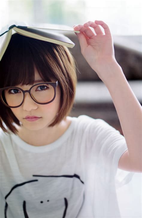 Haruka Shimazaki Short Hair Glasses Short Hair Styles For Round