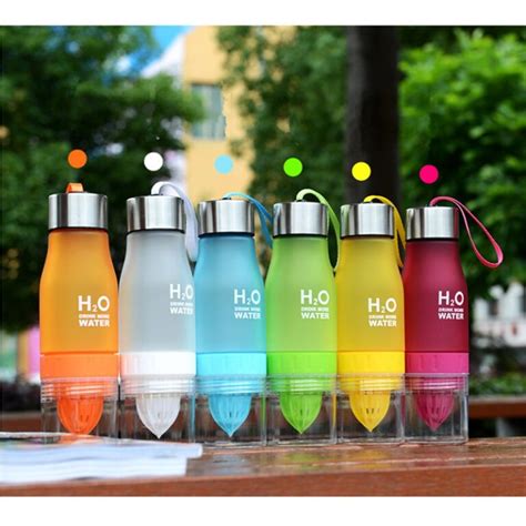 Colorful H2o Fruit Juice Lemon Infusion Water Bottle Funiyou