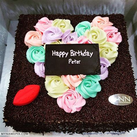 Happy Birthday Peter Cakes Cards Wishes