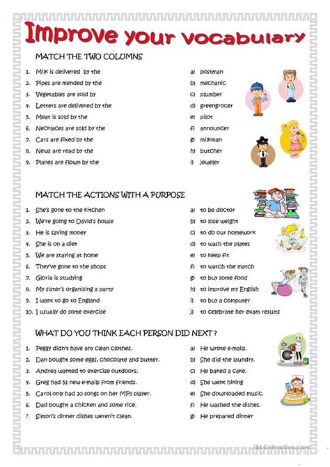 Basic Worksheets For English Learners