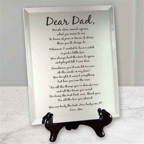 special dad poem personalised plaque wood plaque dad poem dad sign present for dad t for dad