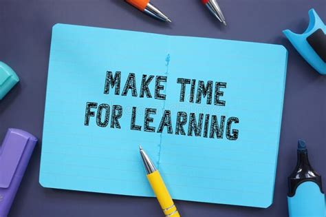 Business Concept About Make Time For Learning With Inscription On The