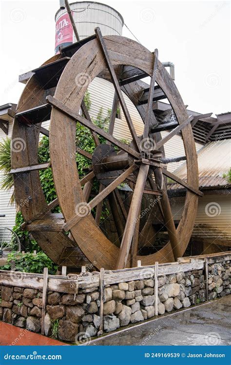 Wooden Water Mill Wheel Stock Image Image Of California 249169539