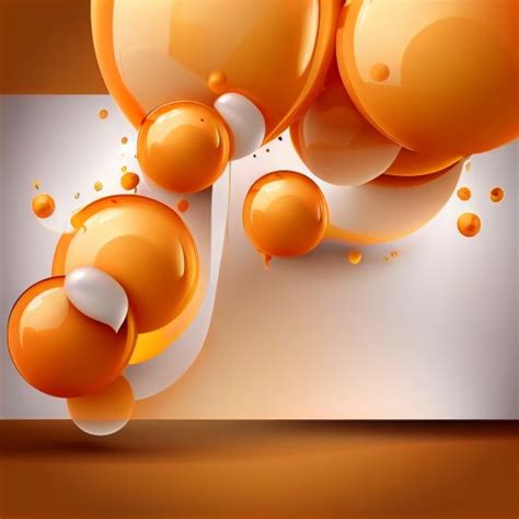 Free Orange Birthday Card Background Image