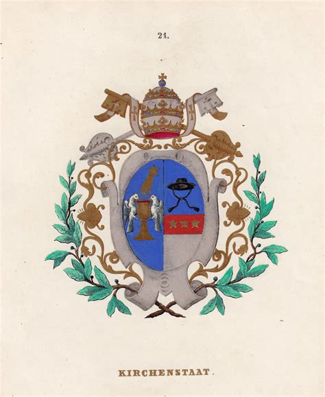 Ein roma trikot mit dem spqr symbol oder wappen von rom italien. Wappen ( Stemma ), "Kirchenstaat". by ROM ( Roma ) / Lazio ...
