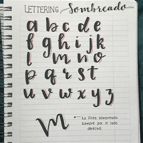 Técnica Para Sombrear Letras En Lettering Bullet Journal Titles