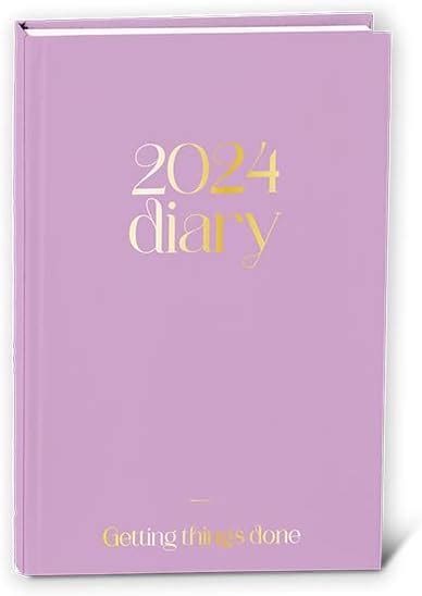 2024 A5 Page A Day Diary Daily Yearly Planner Work University