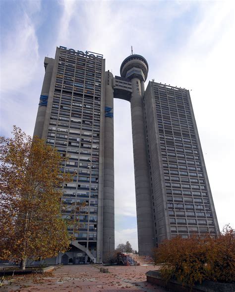 Genex Tower Belgrade Serbia Brutalist Buildings Concrete