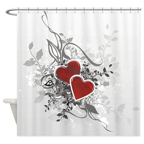 Valentine Hearts Shower Curtain By Showercurtainshop