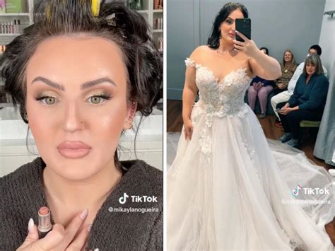 Makeup Influencer Mikayla Nogueira Told Viewers She S Put Off Trying On Wedding Dresses Due To